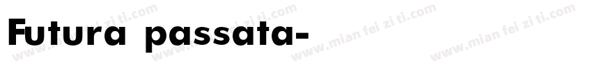 Futura passata字体转换